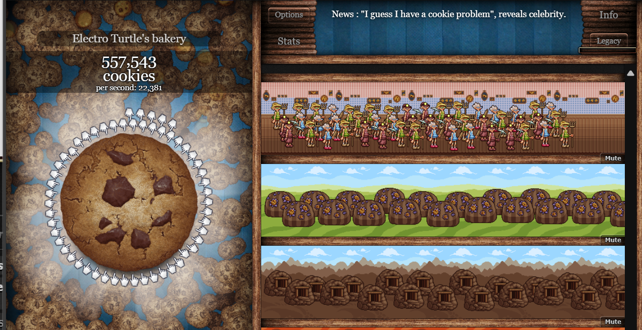 Cookie Clicker Gameplay Screenshot